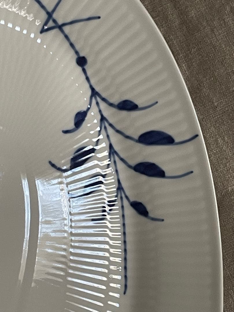 ロイヤルコペンハーゲン ブルーフルーテッド メガ オーバル 2枚