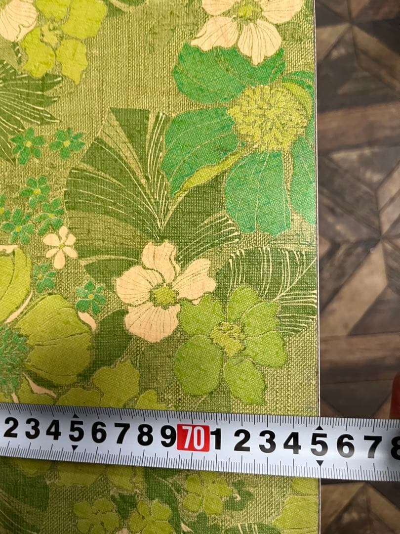 レトロチェスト 花柄 緑 レトロポップ 当時物 昭和レトロ インテリア