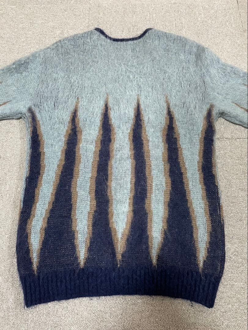 【Needles】モヘアカーディガン フレイム柄 Sサイズ