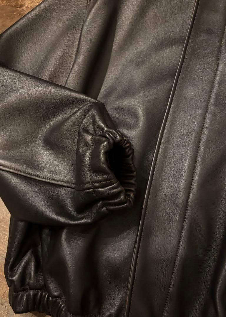 ジャケット・アウター 25SS ssstein LEATHER ZIP SHORT JACKET S