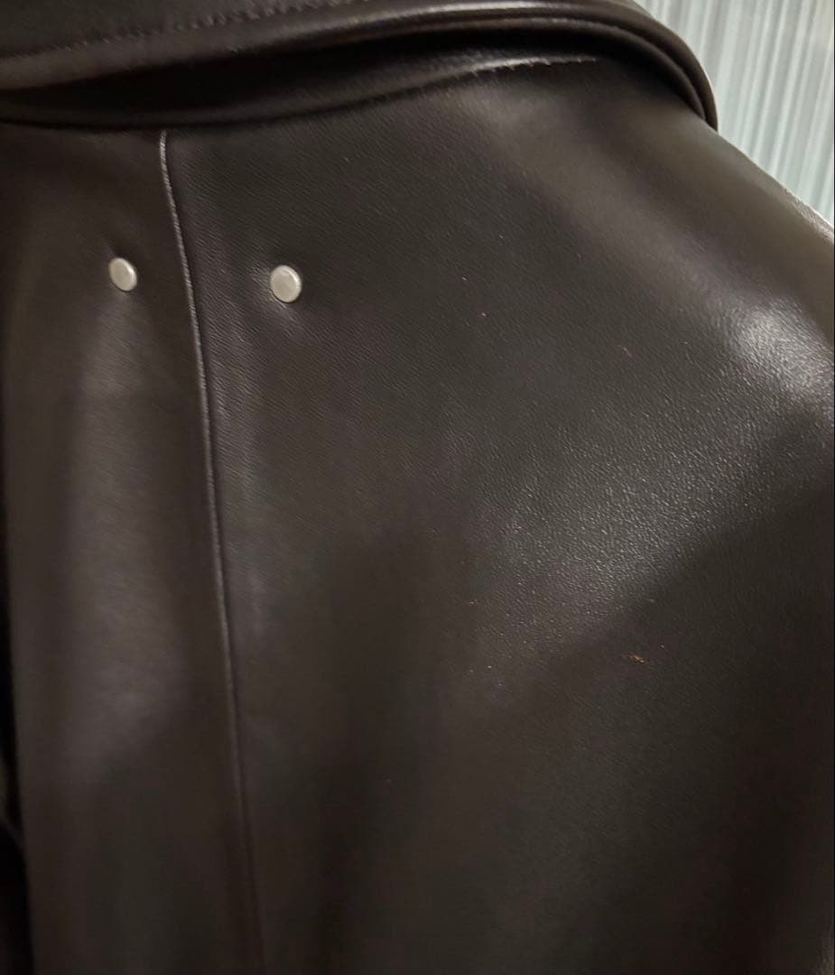 ジャケット・アウター 25SS ssstein LEATHER ZIP SHORT JACKET S