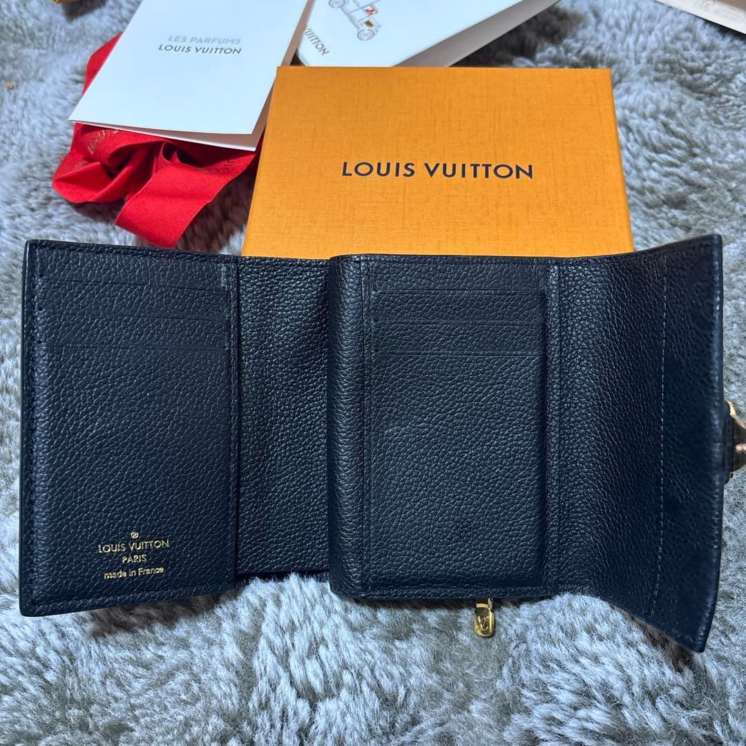 ルイヴィトンのアンプラントレザー三つ折り財布