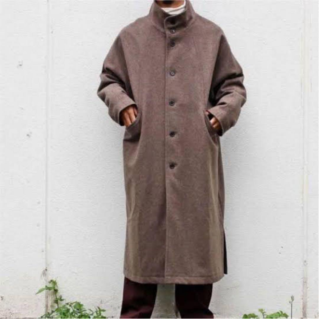 BASISBROEK GREAT ウールスタンドカラーロングコート