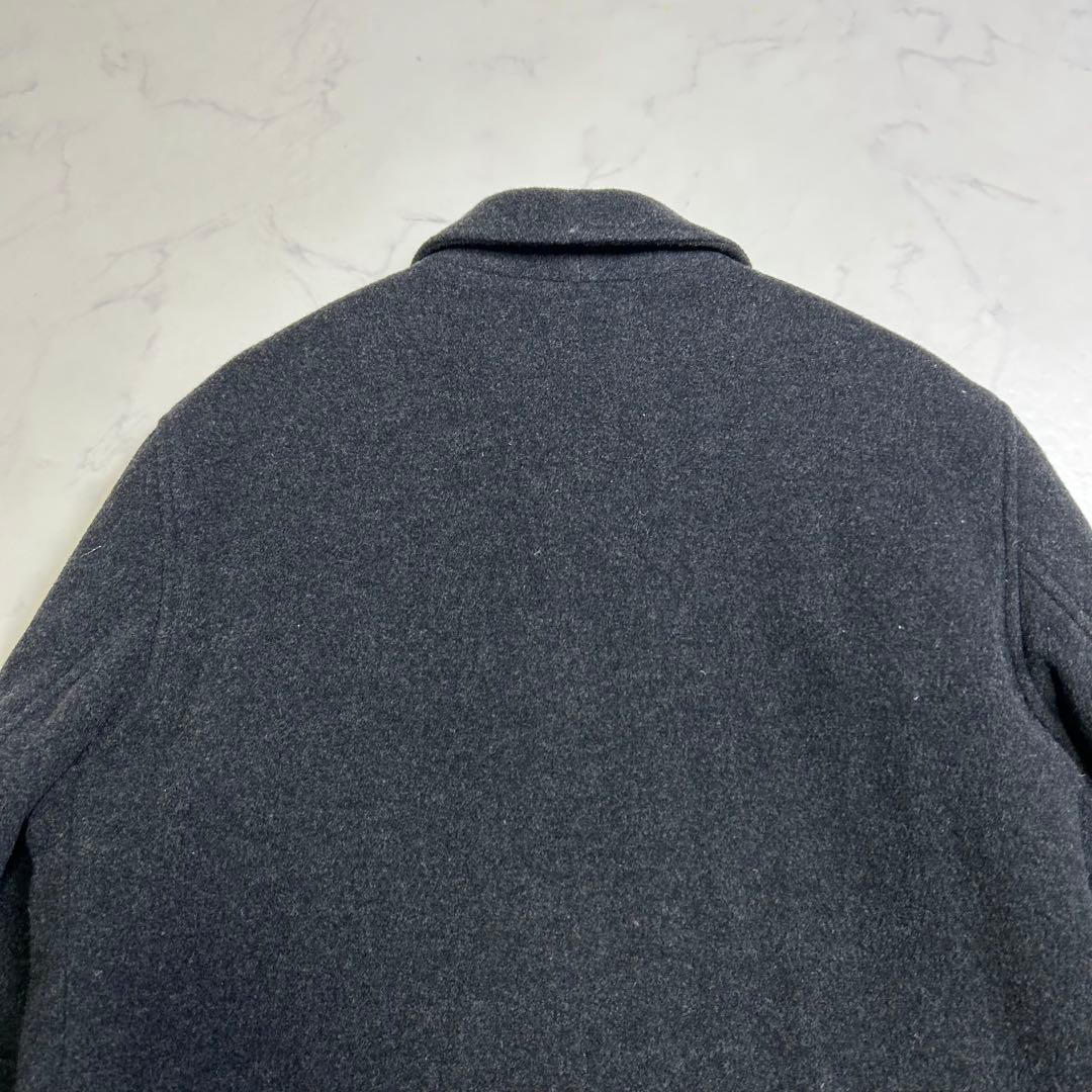 【フランス製】美品 アニエスベーオム ウール ハーフコート 八の字 サンライズ期