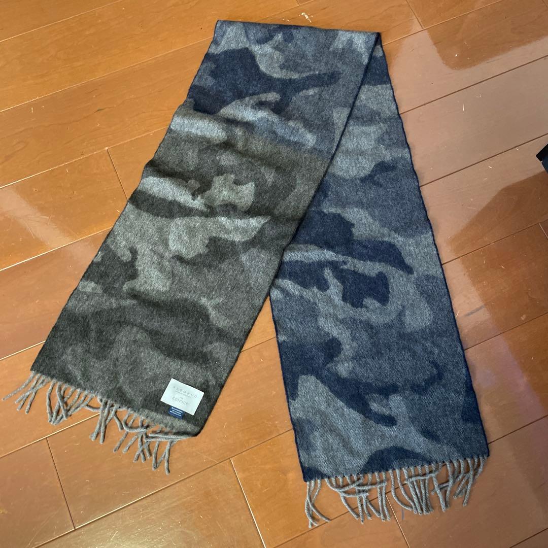 ④BEGG＆CO EDIFICE マフラー　グレー　新品未使用　スコットランド