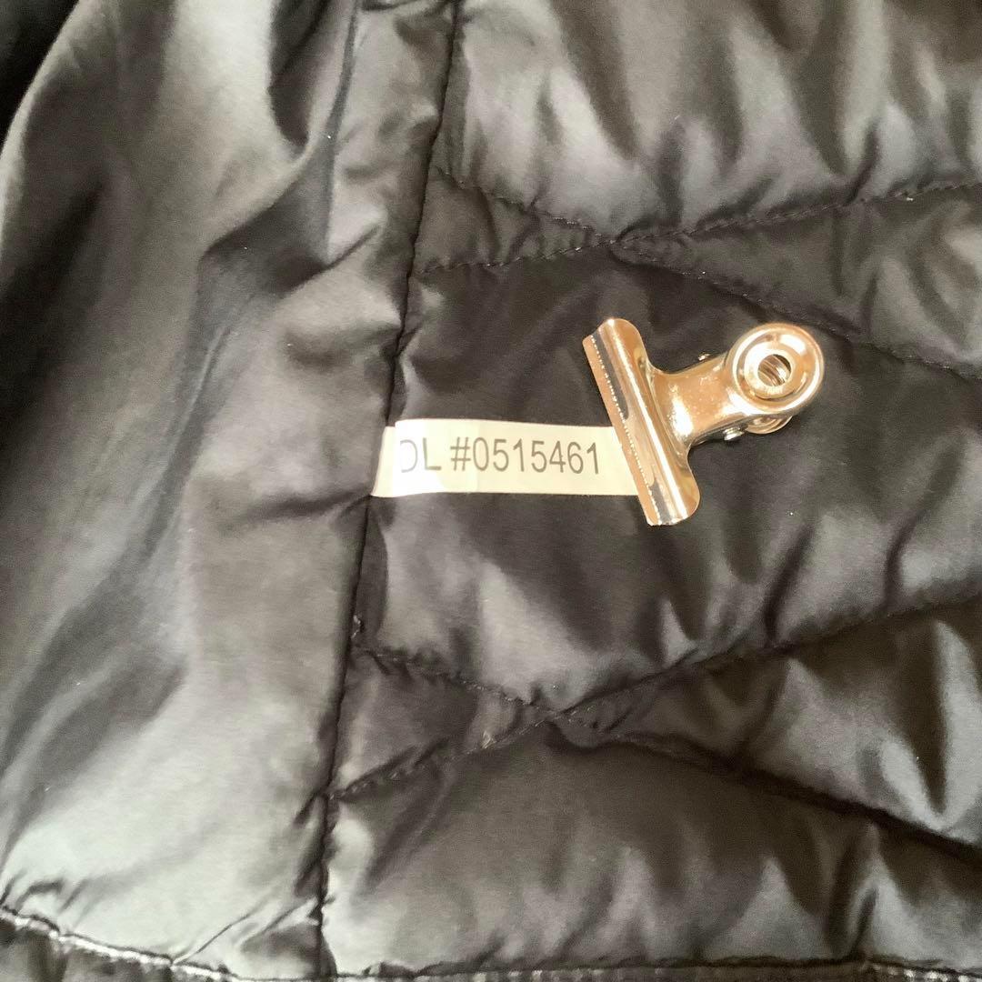 美品 ノースフェイス ダウンベスト 550フィル 刺繍ロゴ ブラック 黒 M