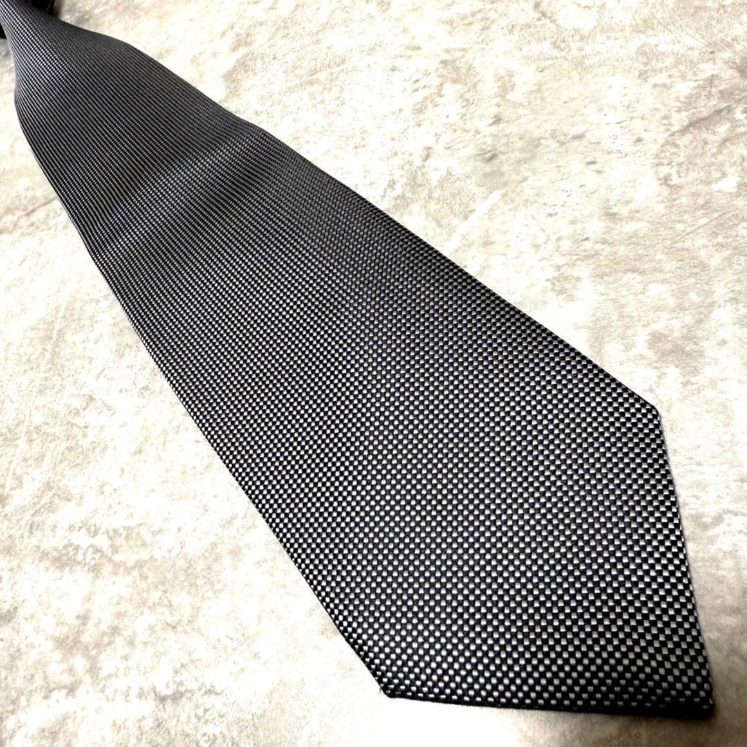 【✨極美品✨】 HERMES エルメス ネクタイ グレー ソリッド系 結婚式