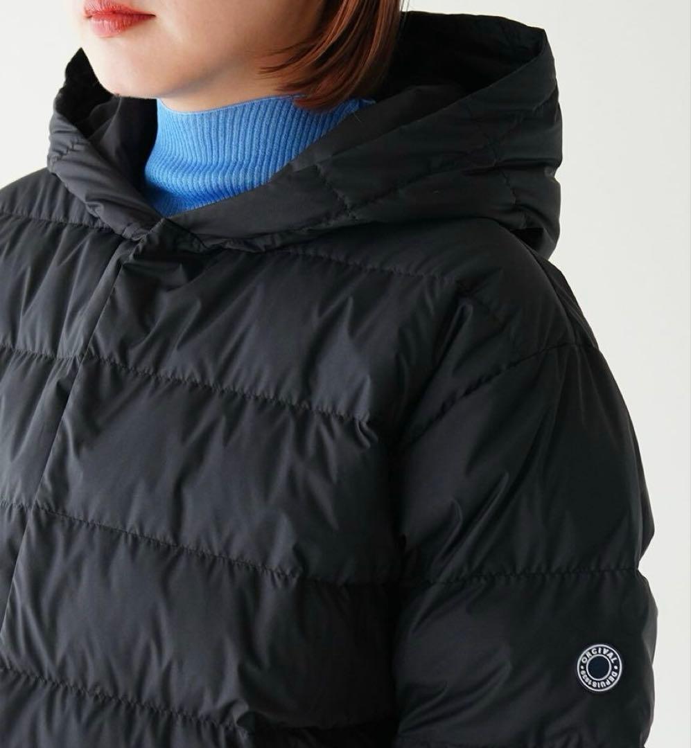 美品 オーシバル Bshop フード付き ダウンジャケット 24AW 黒
