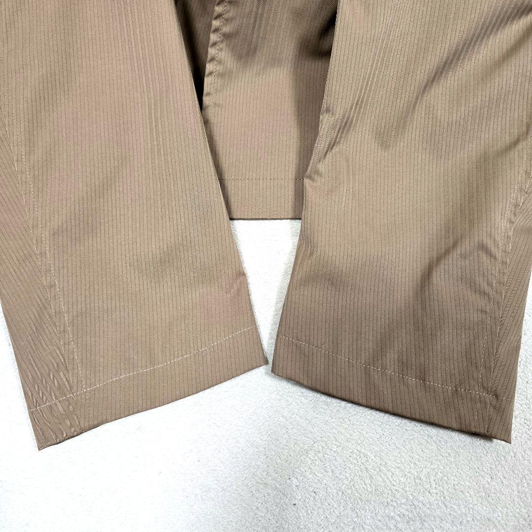 極美品 ジェイプレス ステンカラーコート ライナー付 ピンストライプ ベージュM