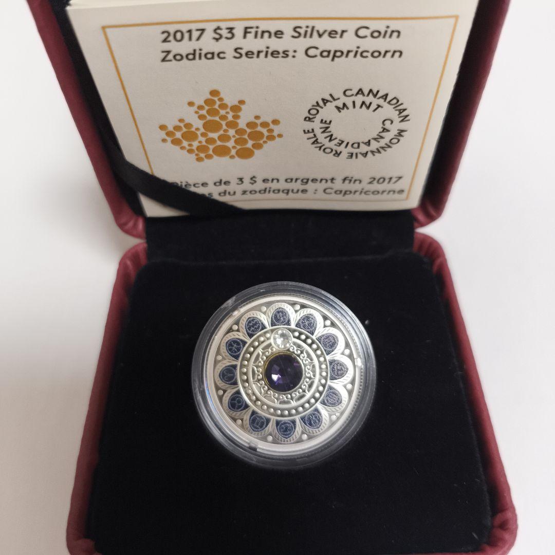 12星座モチーフ銀貨　山羊座