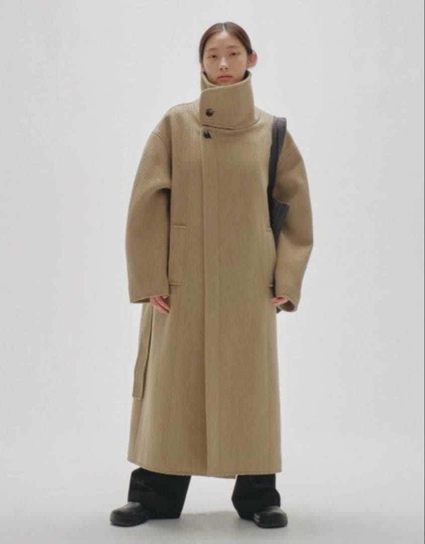 TODAYFUL Standcollar Wool Coat 36（オリーブ）