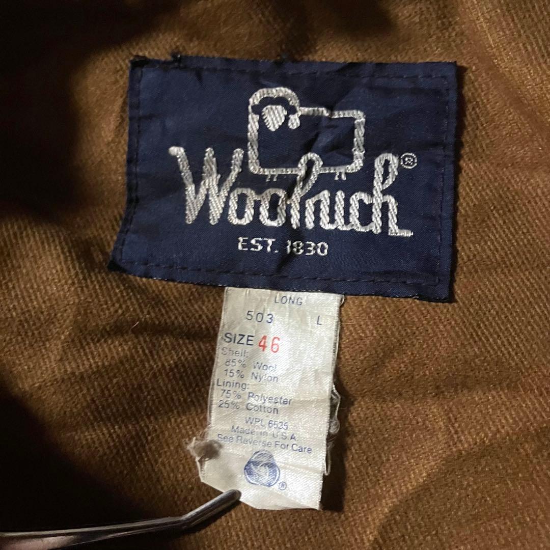 80s USA製ウールリッチ マッキーノクルーザージャケット ウール赤チェックL