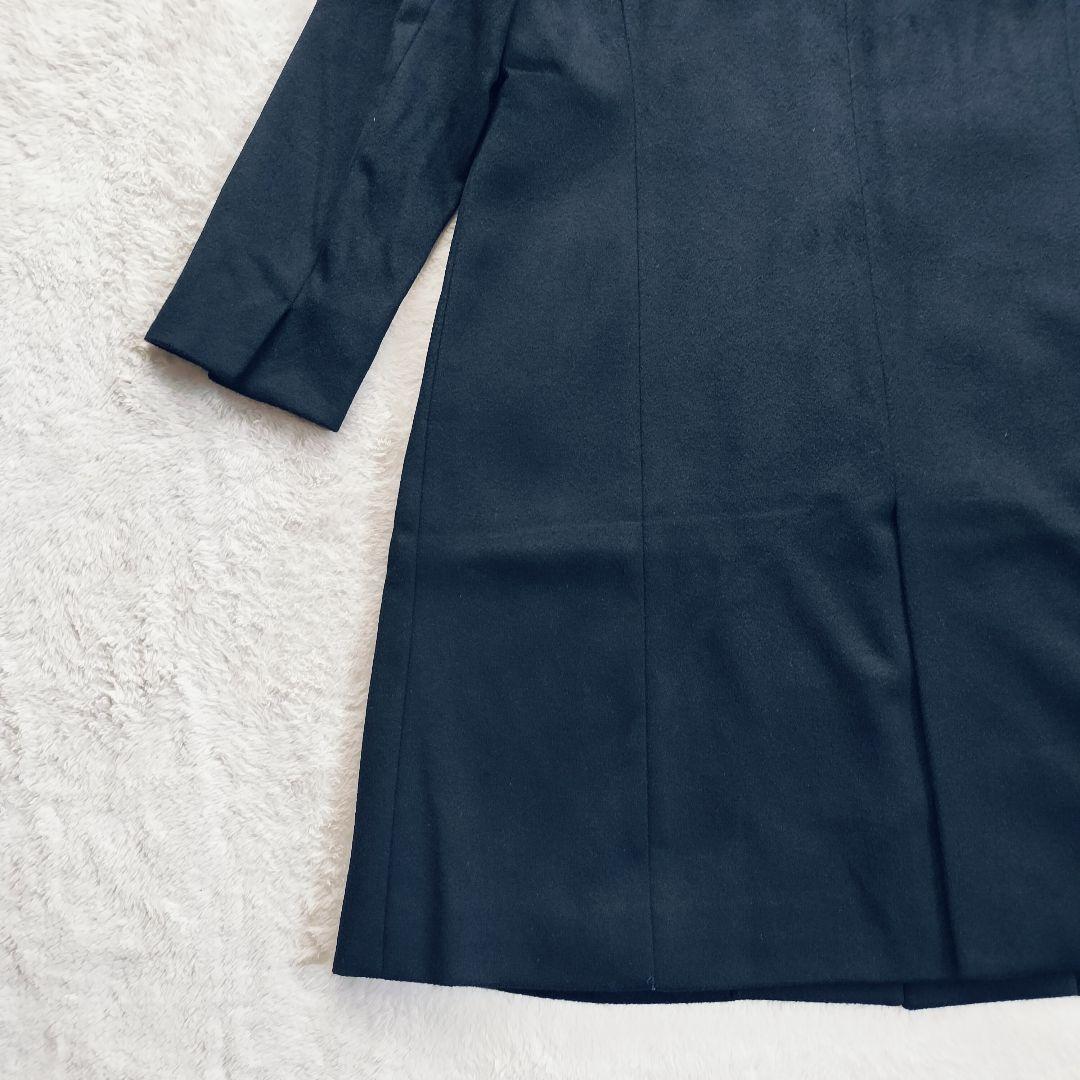 【大きなサイズ☆タグ付】23区　ロングコート　カシミヤ　ブルーフォックスファー