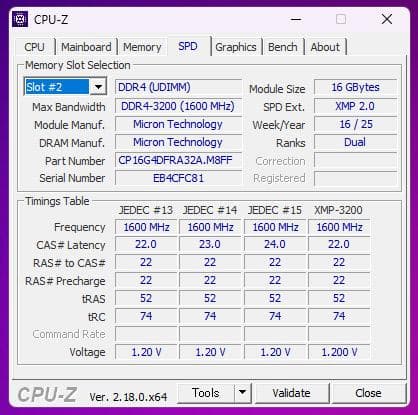Crucial DDR4-3200 メモリ 32GB(16GB×２枚)