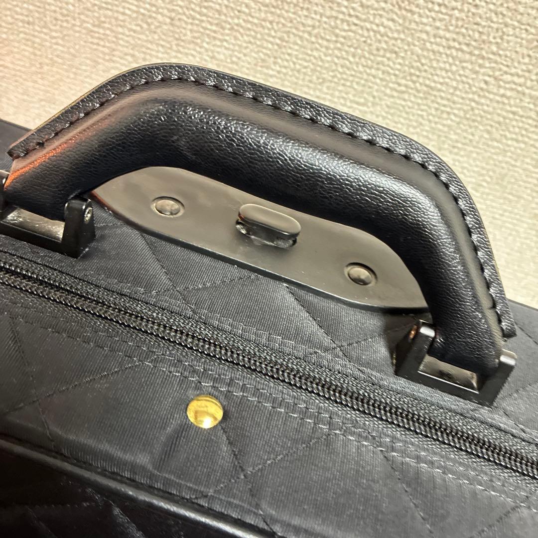 Darby 着物キャリーケース 伸縮式ハンドル 黒 キルティング