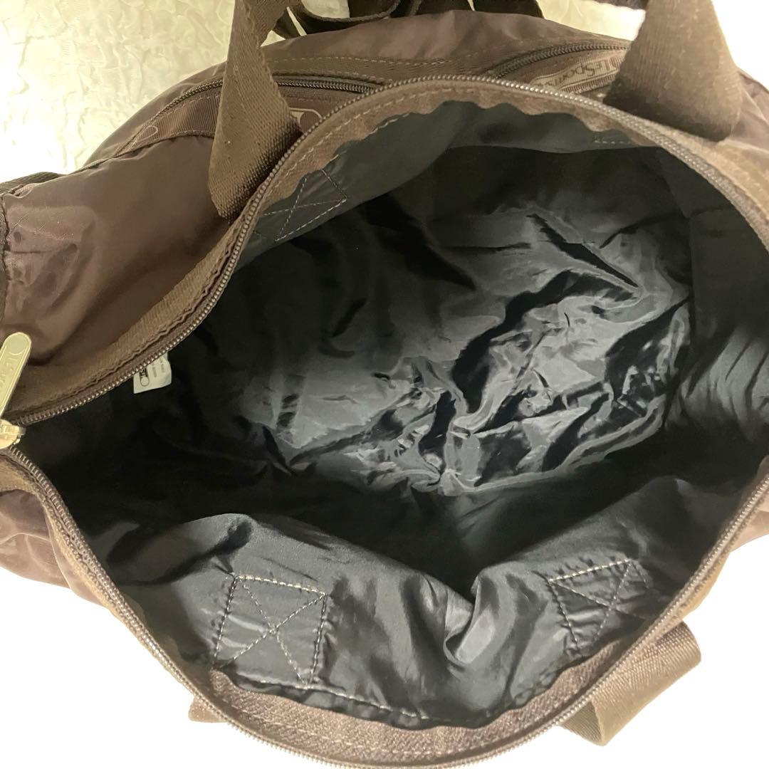 【極美品】LESPORTSAC レスポートサック ボストン 大容量 ブラウン