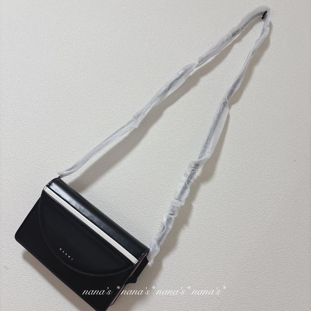 新品MARNI KIDS ショルダーバッグ M01256 M00TK ブラック