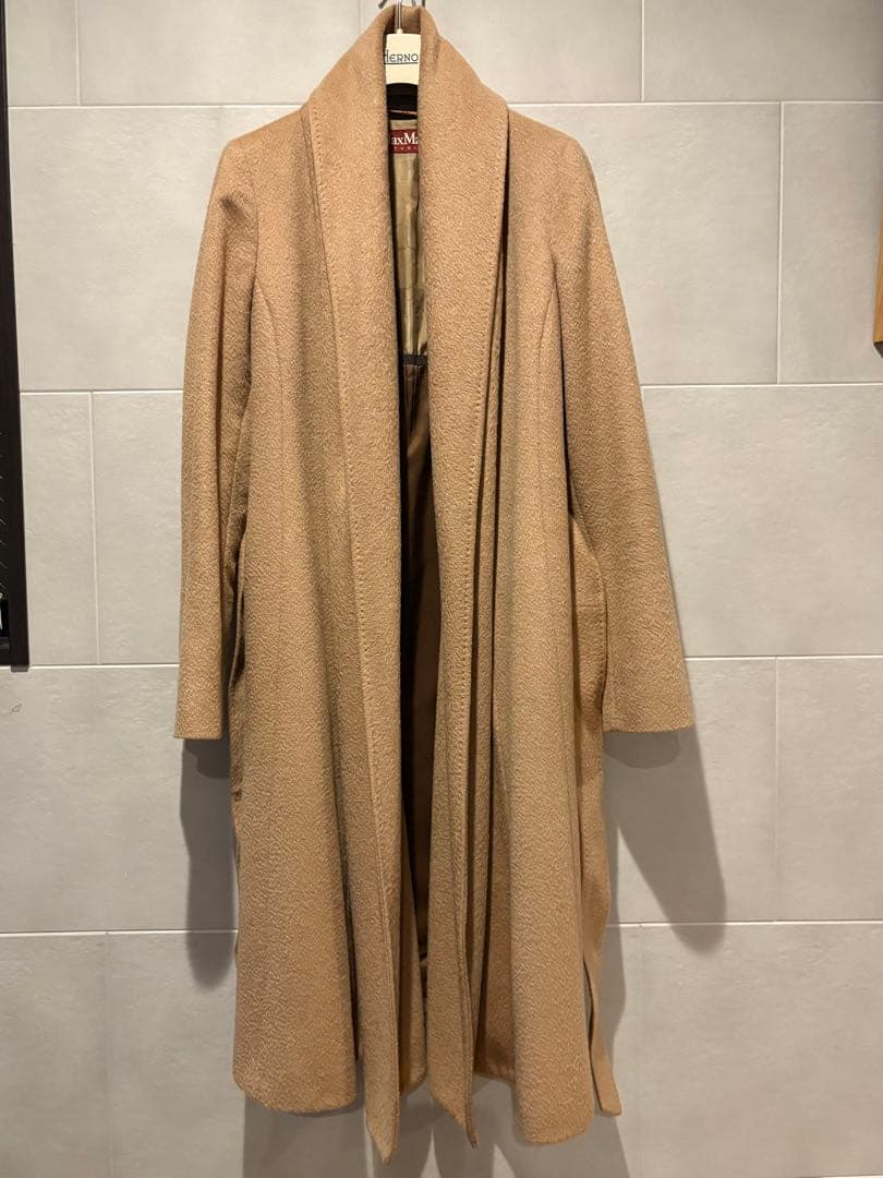 Max Mara studio コート　ベージュ　M カシミヤ混