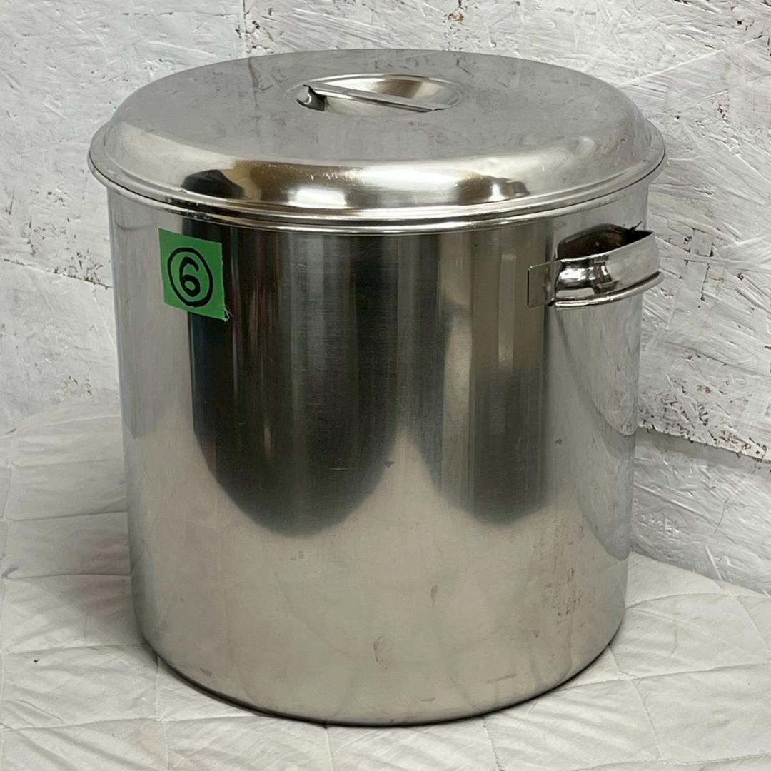 業務用 ステンレス製 寸胴鍋 両手鍋 厨房 厨房機器 店舗 ⑥ A0641