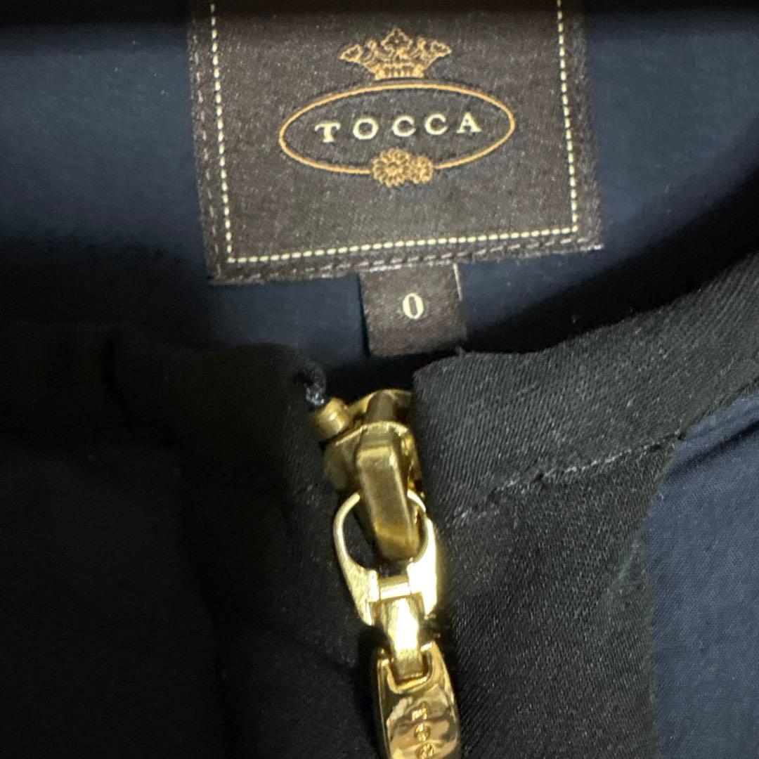 TOCCA 0 INVERNO バイカラーコート ネイビー