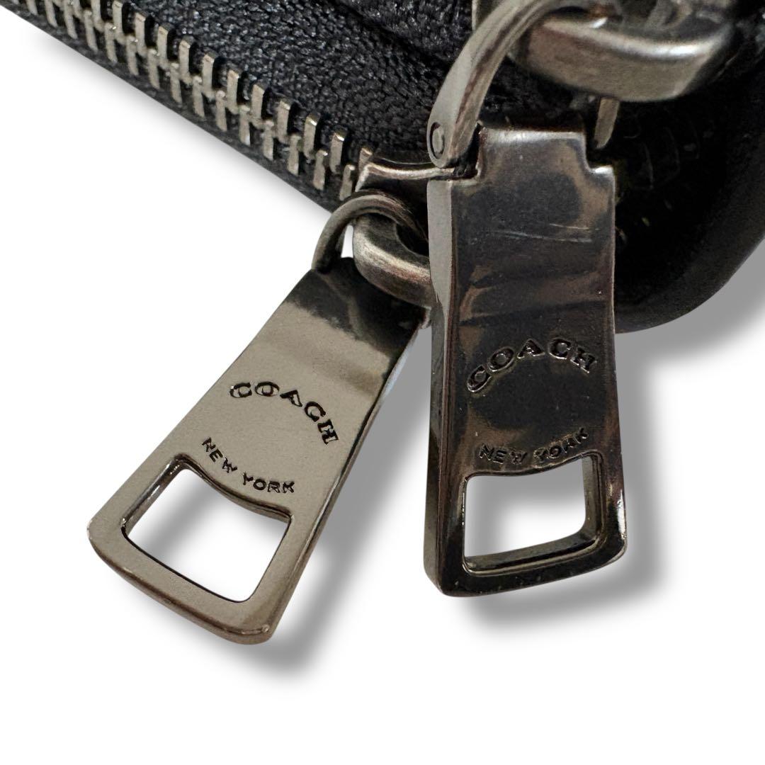 極美品✨COACH コーチ シグネチャー ダブルジップトラベルオーガナイザー