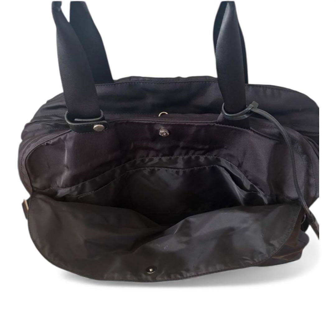 agnes.b VOYAGE 2wayボストンバッグ ナイロン 南京錠 黒