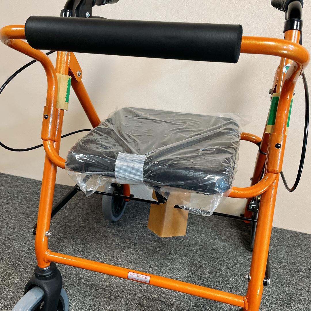 新品未使用　歩行器 竹虎 ハッピー II NB オレンジメタリック