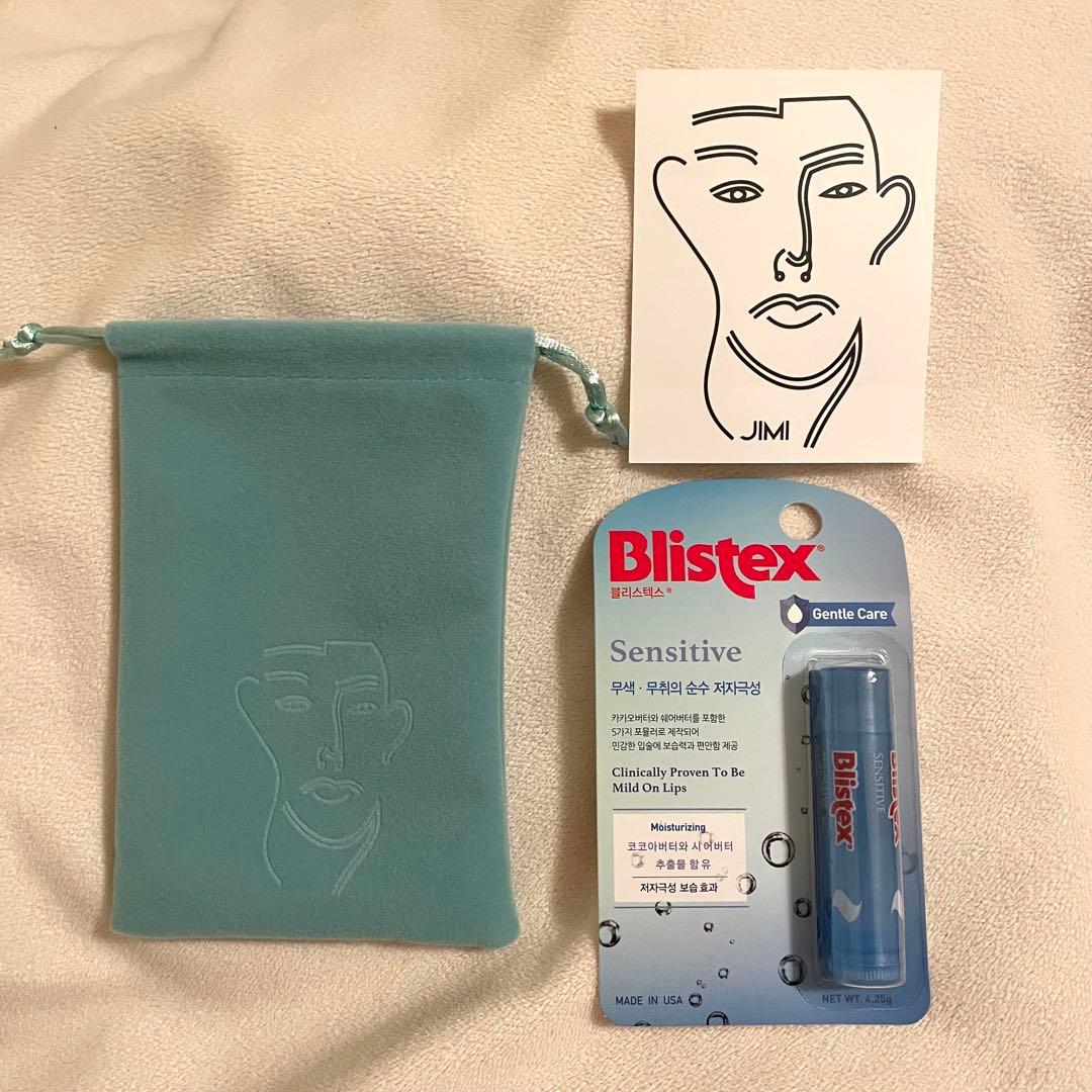 【新品未使用】JIMI リボンバームキーチェーン　クリアピンク