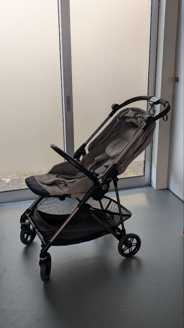 メリオ cybex 2021 ソーホーグレー アルミ レインカバー付き