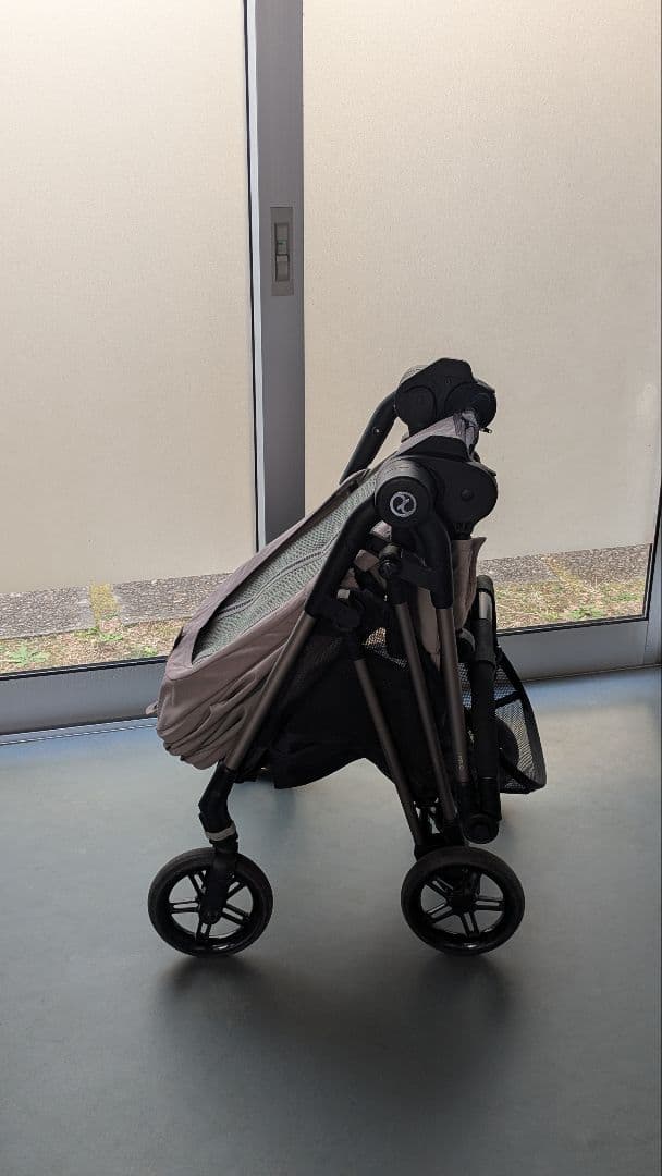 メリオ cybex 2021 ソーホーグレー アルミ レインカバー付き