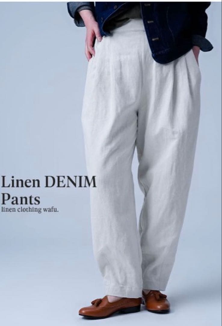 ★mar さま専用★wafu.リネンデニム　白＆ペチパンツ白