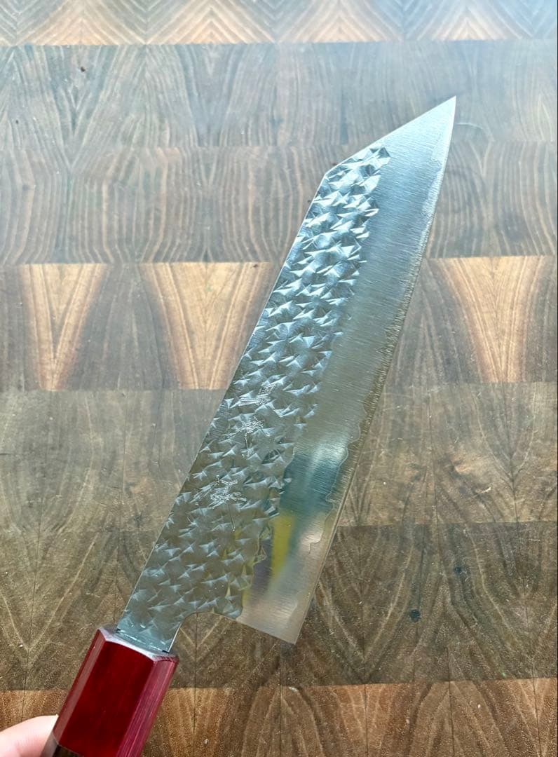 黒崎優　閃光・切付　文化 包丁 170mm 紫檀柄　万能包丁　粉末ハイス