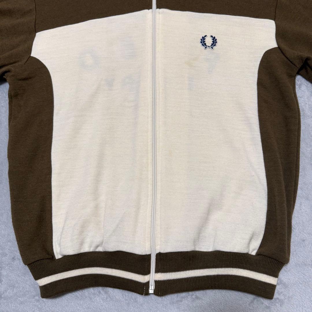 【FRED PERRY】希少70s 80s トラックジャケット　背面ロゴ　月桂樹