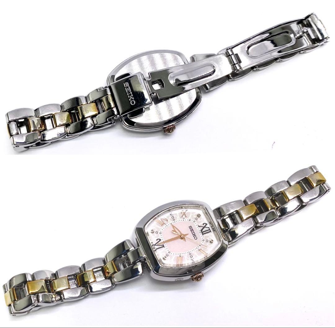 SEIKO☆セイコー☆TISSE☆ティセ☆電波ソーラー☆耐磁☆スワロフスキー