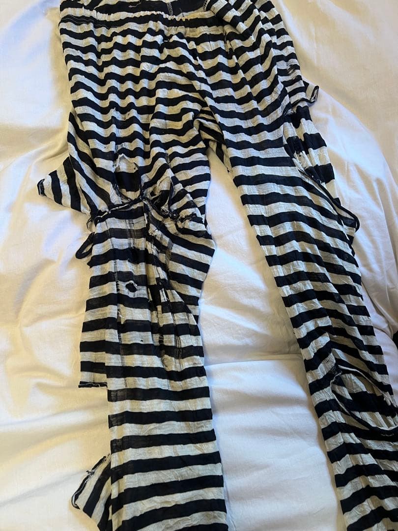 パンツ junya watanabe boarder destroy leggings