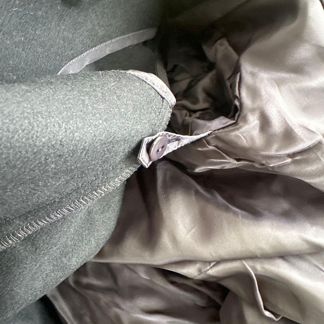 【美品】ボーダーズアットバルコニー ティアードコート　ブルゾン 38 ネイビー