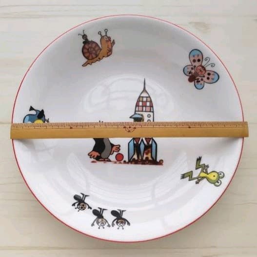 新品　from チェコ　もぐらのクルテク　パスタ皿　20cmサイズ　ロケット