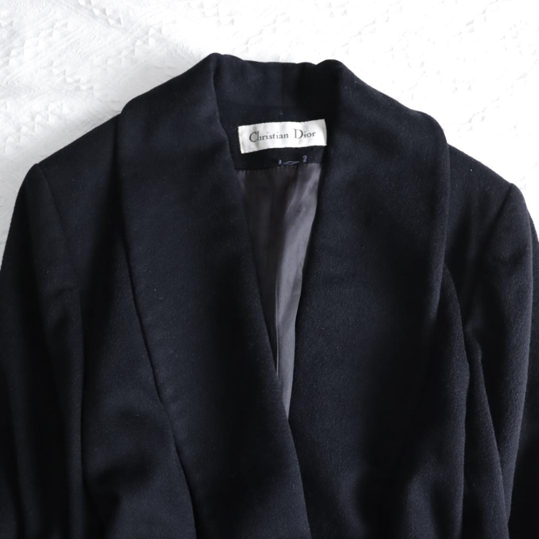ロロピアーナ生地　クリスチャンディオール　マキシ丈　ダブルボタンチェスターコート