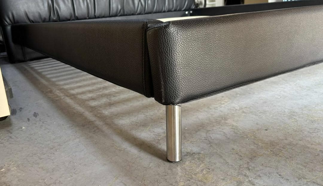 NITORI ニトリ クイーンベッドフレーム(サラス/BK)、内幅170cm