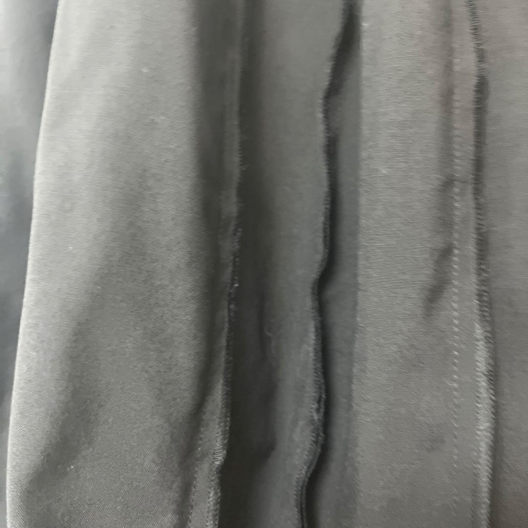 最終タオコムデギャルソン黒ひざ丈スカートXS ウエスト後ろゴムサイズ大きい方にも