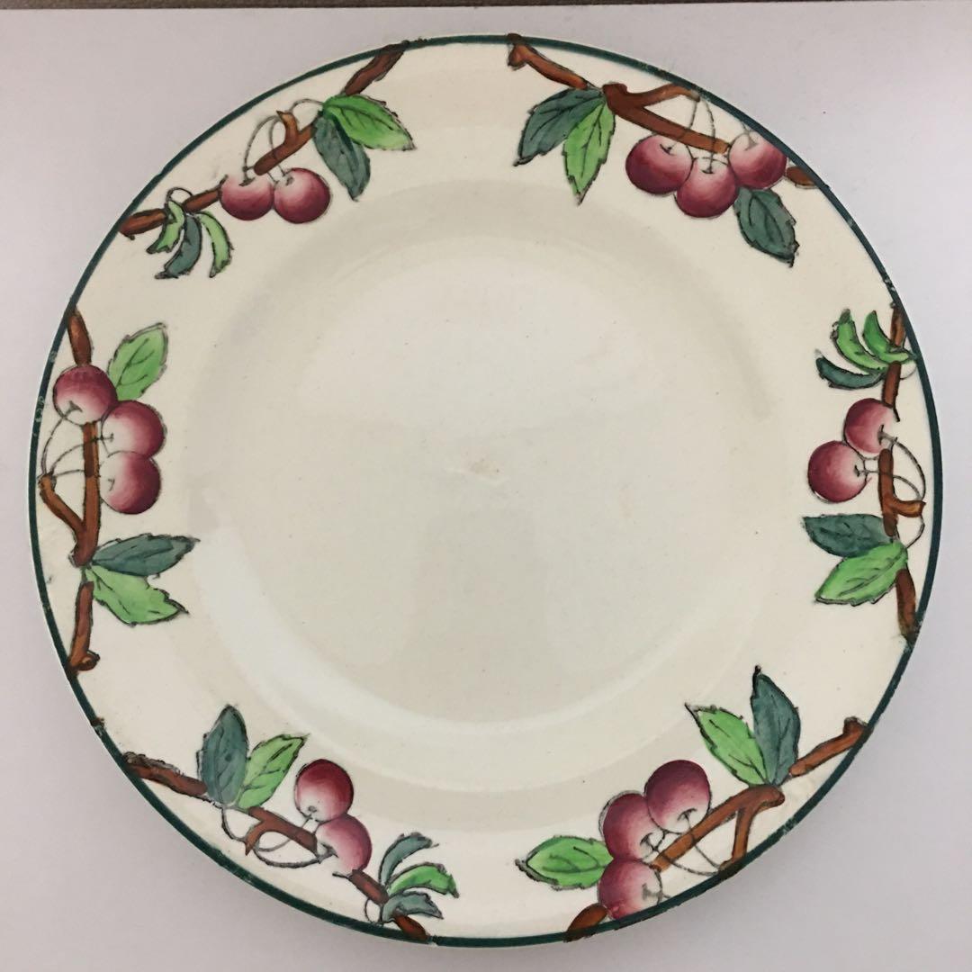 さくらんぼ柄 プレート Longwy ロンウィ フランス　ヴィンテージ