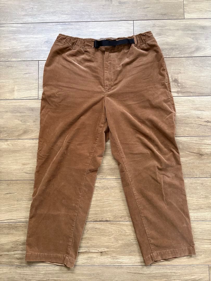 パンツ everyone corduroy belted easy pants