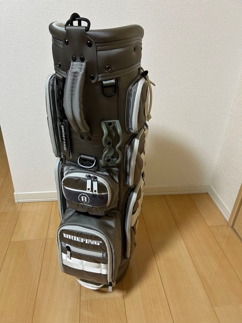 BRIEFING キャディバッグ グレー/ホワイト