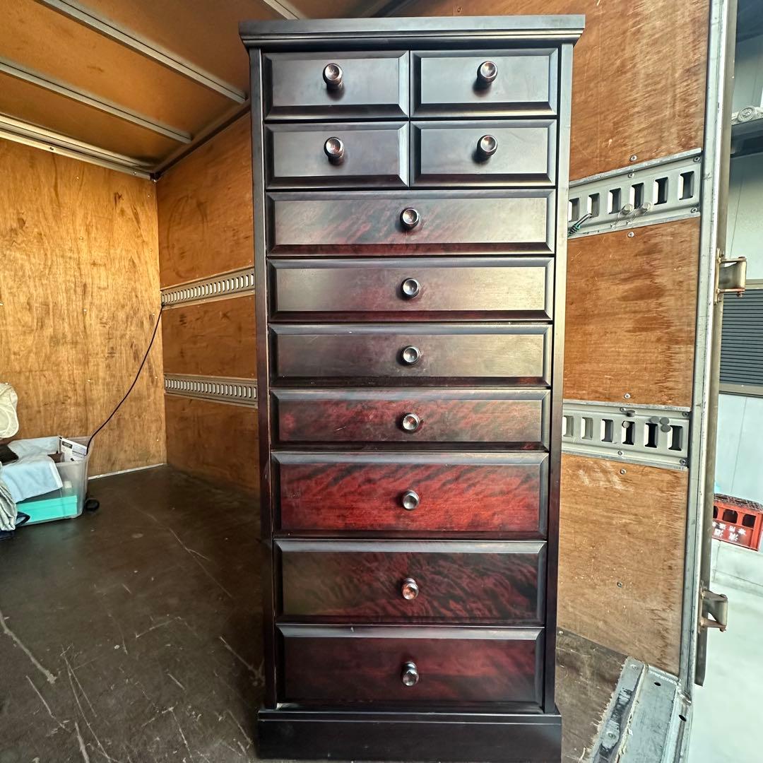 民芸家具 9段チェスト 整理タンス 箪笥 アンティーク