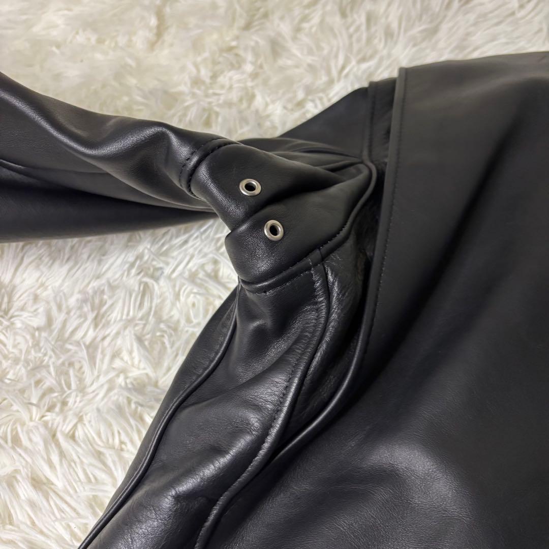 美品✨Schott USA製 シングルライダース フルボア 硬革 38