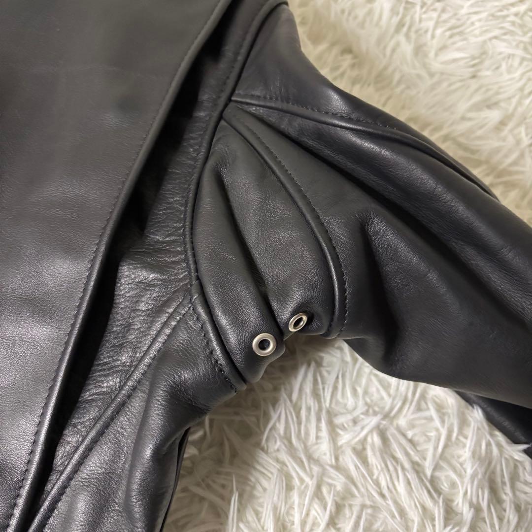美品✨Schott USA製 シングルライダース フルボア 硬革 38