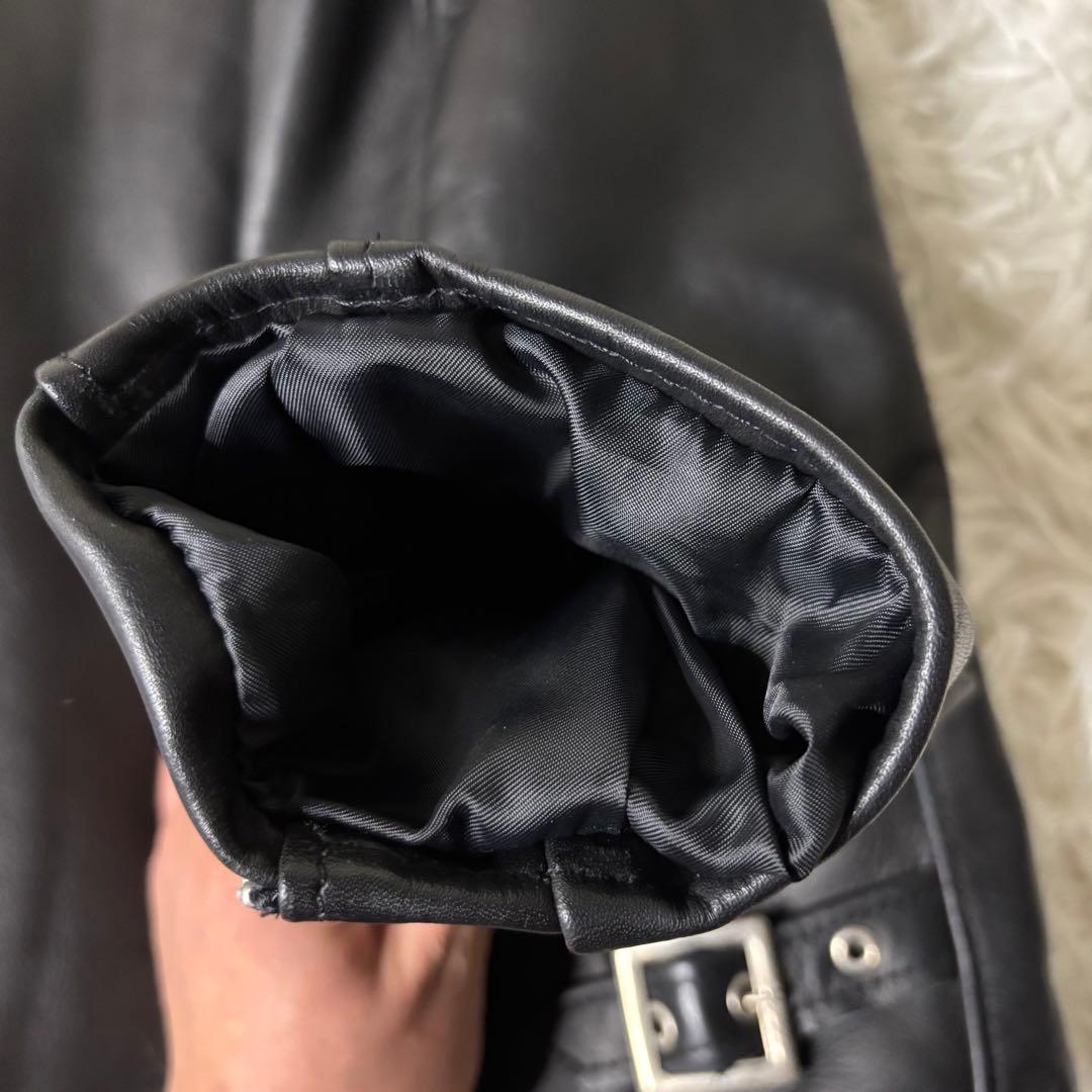 美品✨Schott USA製 シングルライダース フルボア 硬革 38