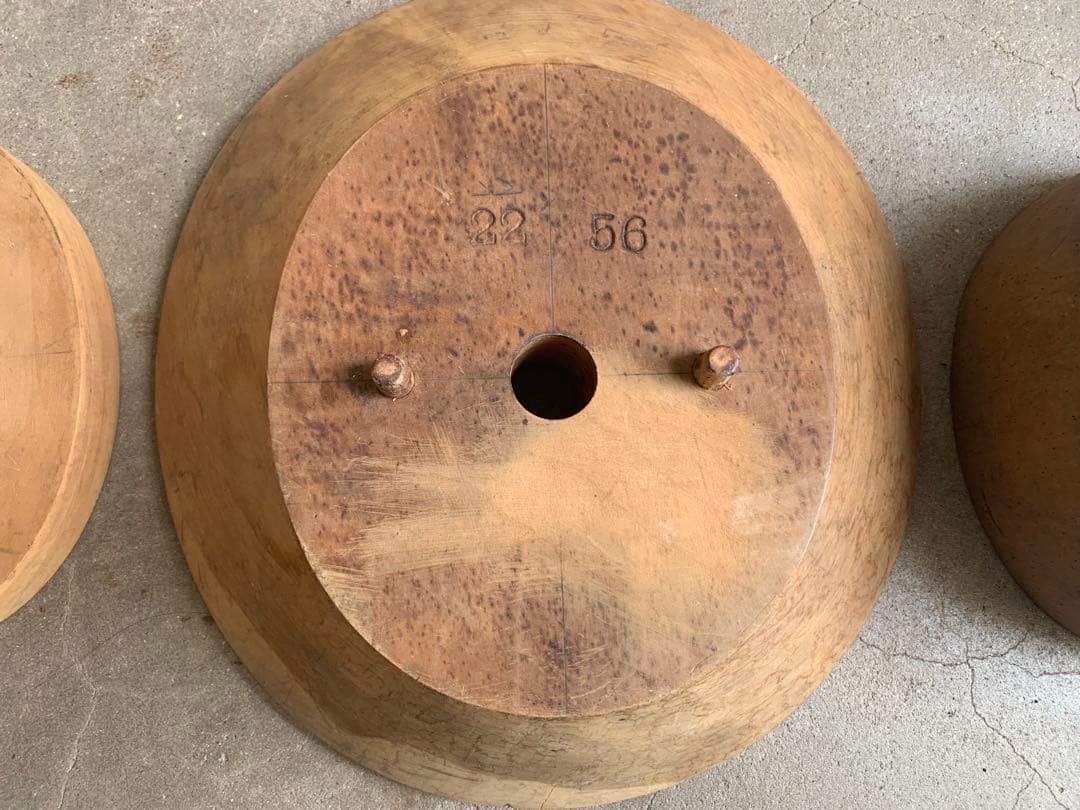 帽子 木型 クラウン ベン ブリム 56cm 3点セット