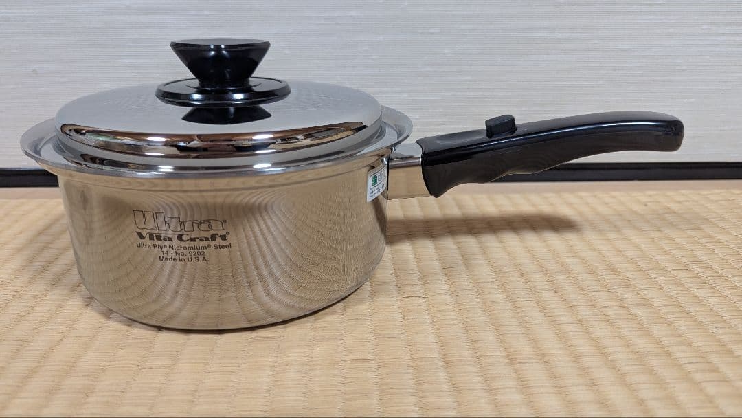 amo【新品未使用】ビタクラフト 片手鍋 IH対応 ステンレス 蓋付