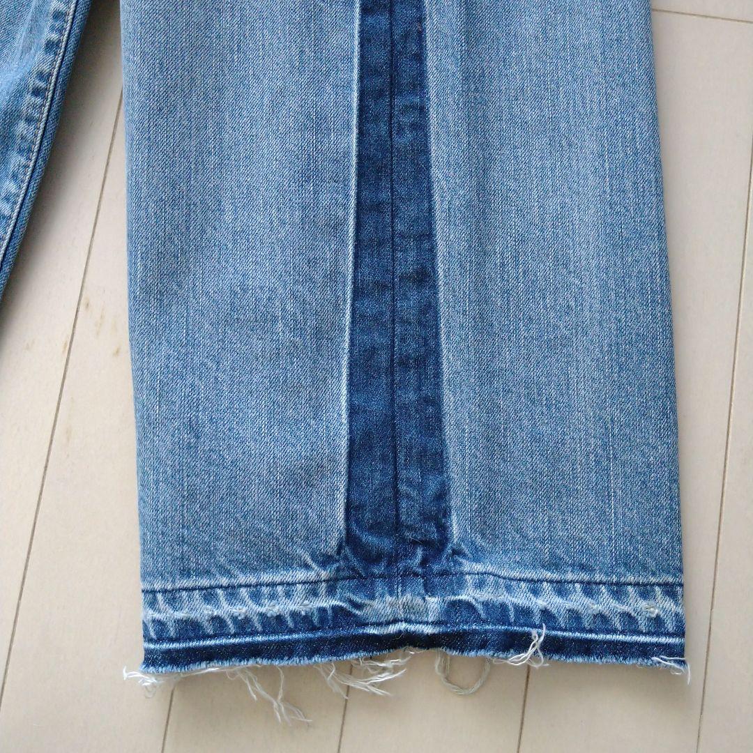 ★45R★ライ麦デニムのバチ比女　遖あっぱれ加工（フルール・清）29インチ